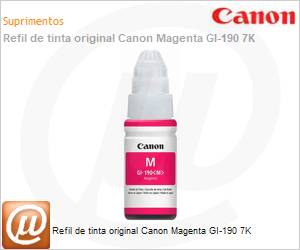 0669C001AC - Refil de tinta original Canon Magenta GI-190 7K